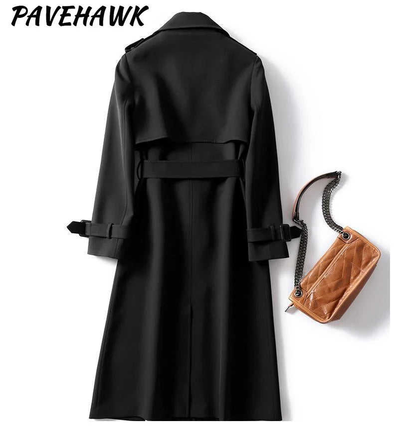 Women British Style Long Trench Coats