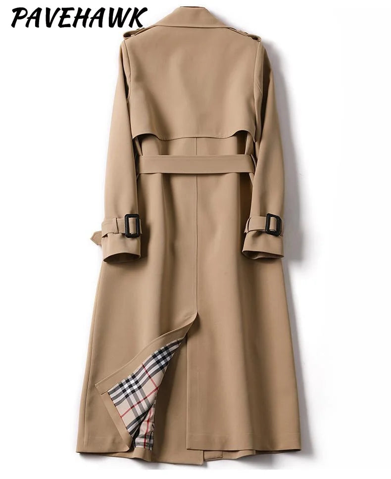 Women British Style Long Trench Coats