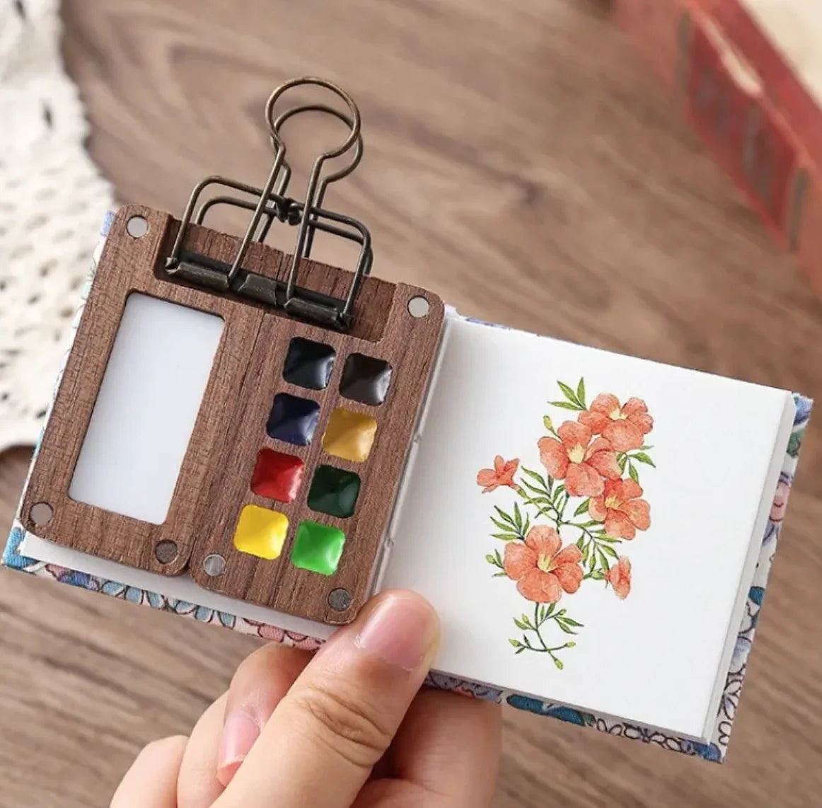 Portable 8-Color Watercolor Sketch Set