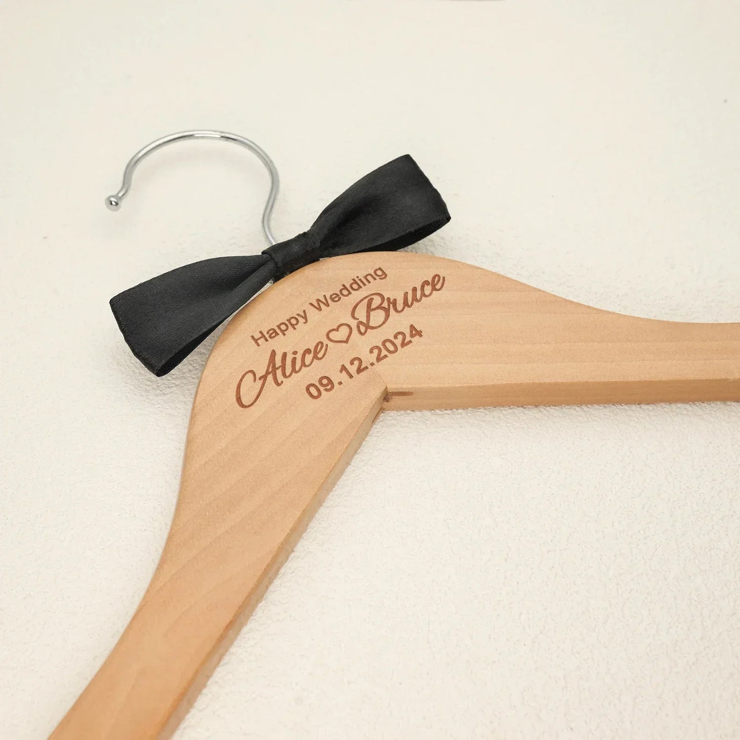 Custom Wedding Dress Hanger Personalized Wedding Hanger Personalised Bridal Hanger Engraved Names and Date Bridal Shower Gifts