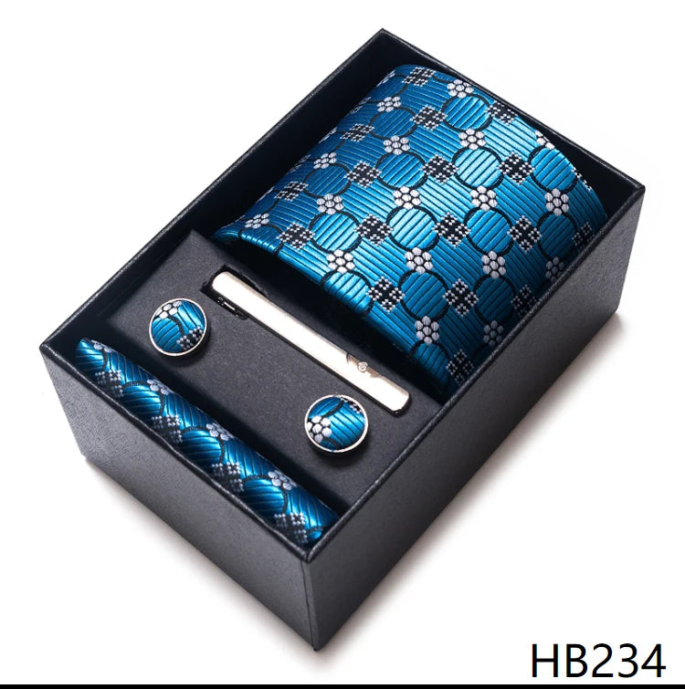 New Style Silk Wedding Gift Tie Pocket Squares Set