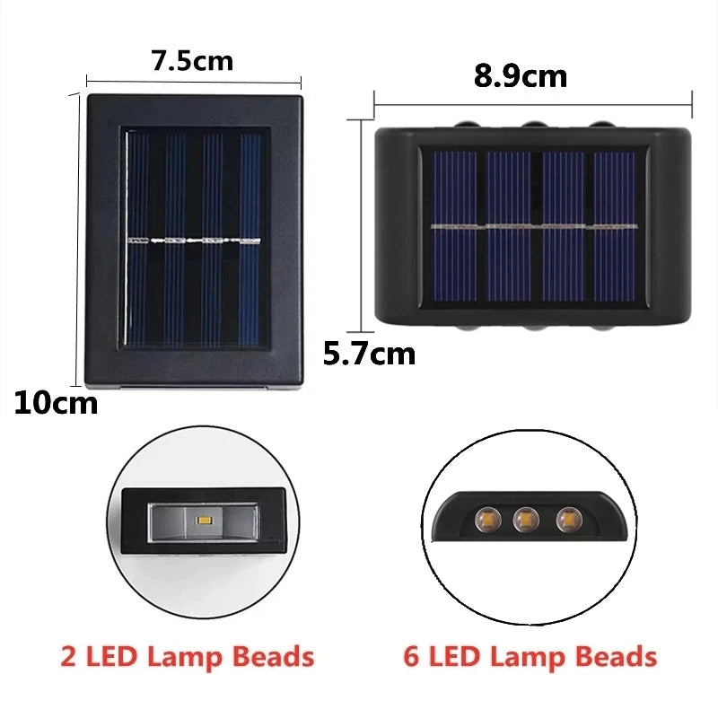 |Decoration Garland Waterproof Solar Wall Light