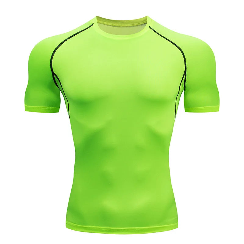 Tight Short Sleeve T-shirt Training t-shirts for Gym