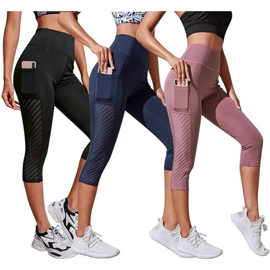 New Large Panel Pocket , High Waist, Hip Lift, Slimming Yoga Pants