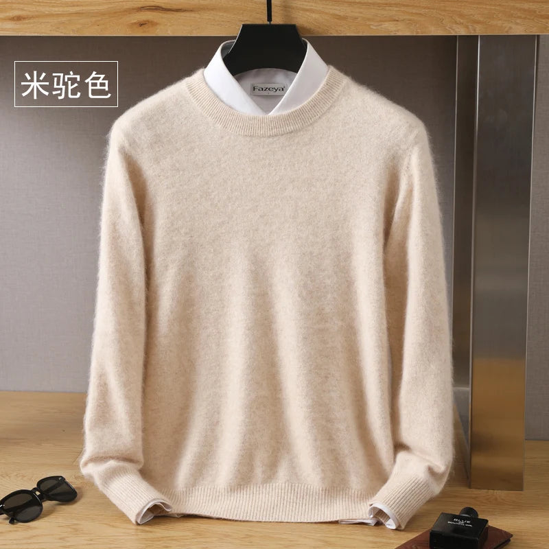 Cashmere Sweater O-Neck Pullovers Knit Sweater Autumn and Winter