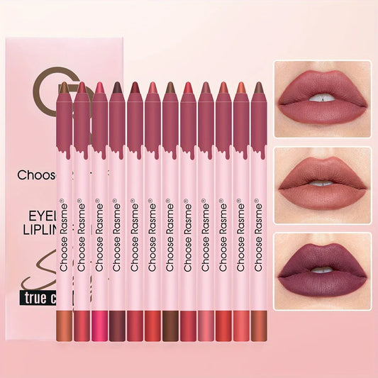 Matte Lip Liner Pencil Set Waterproof Long Lasting