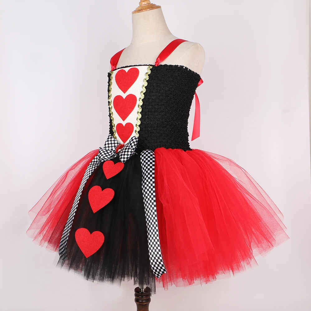 Queen of Hearts Costume Girl Carnival Party