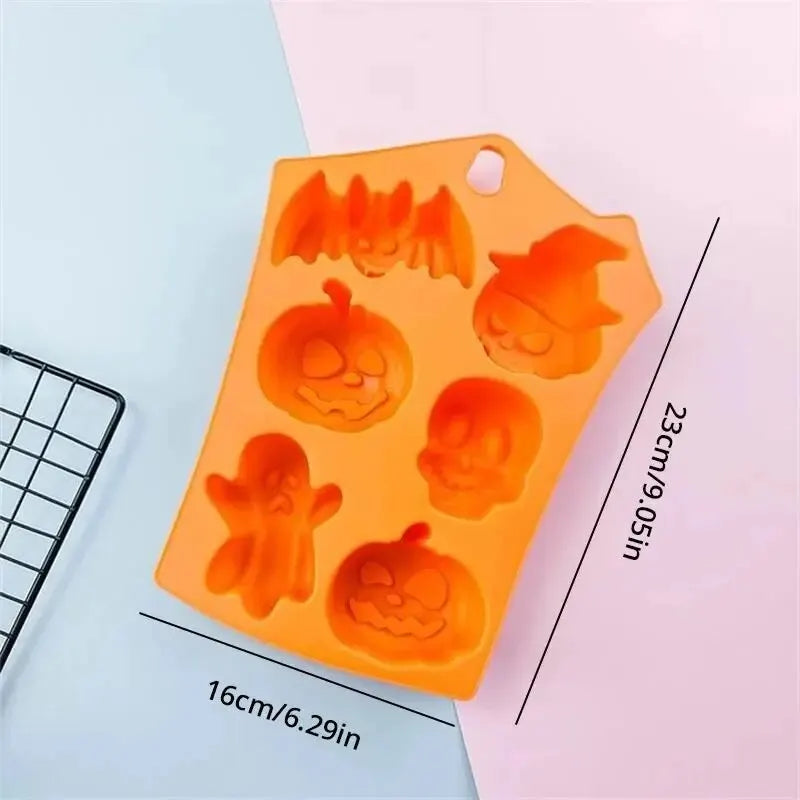 1pc Halloween Scary Pumpkin Silicone Mold Practical Creative Silicone Pumpkin Cake Mold Baking Tools Children Gift