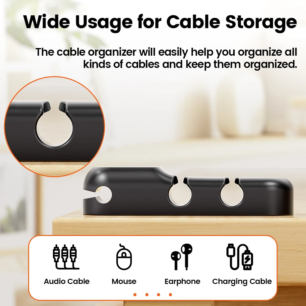 Flexible Wire Management Clips For Cable Clearance Cord Protector For Chargers