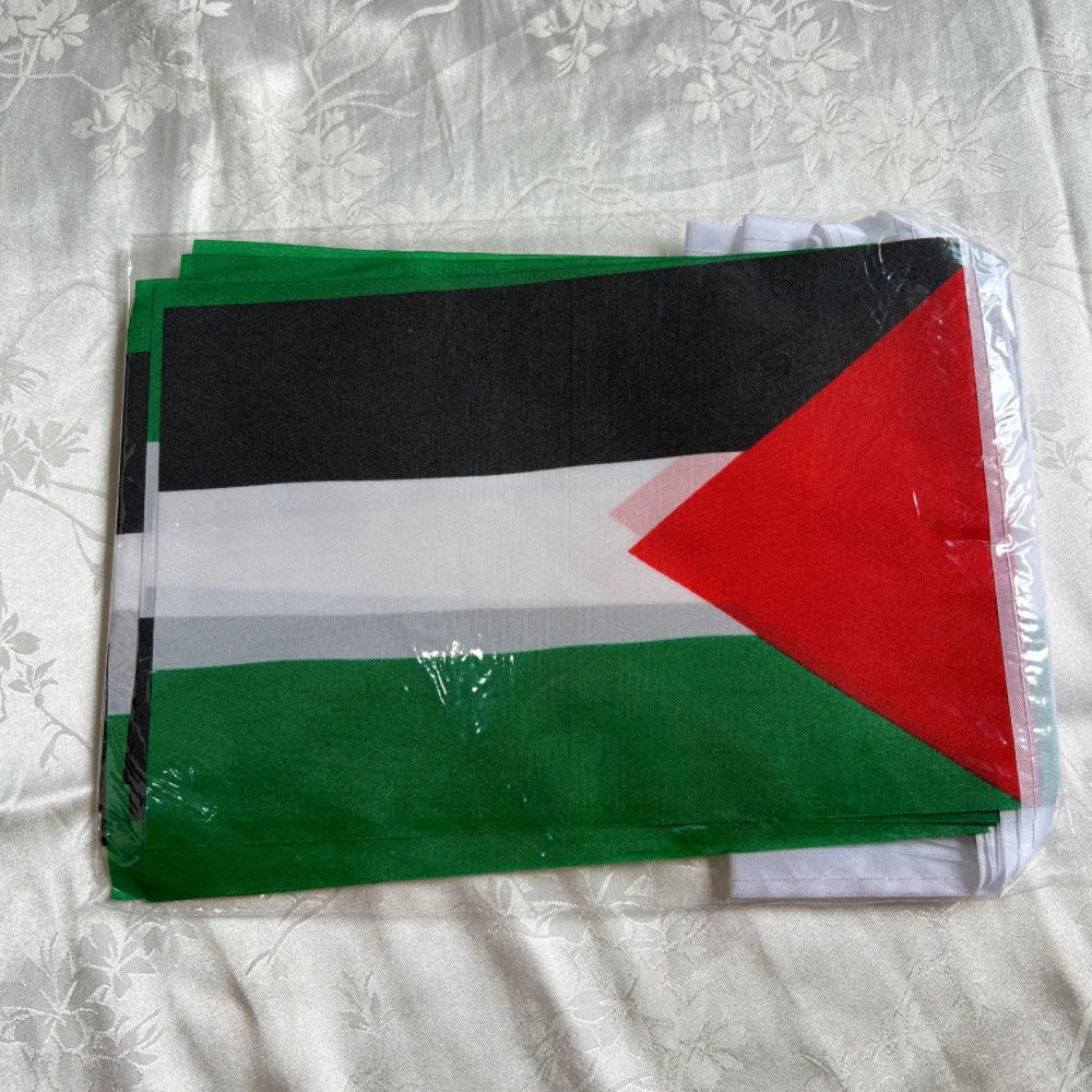 20pcs/set Palestine bunting flags 14x21cm tring Banner Buntings Festival Party Holiday Palestine flags