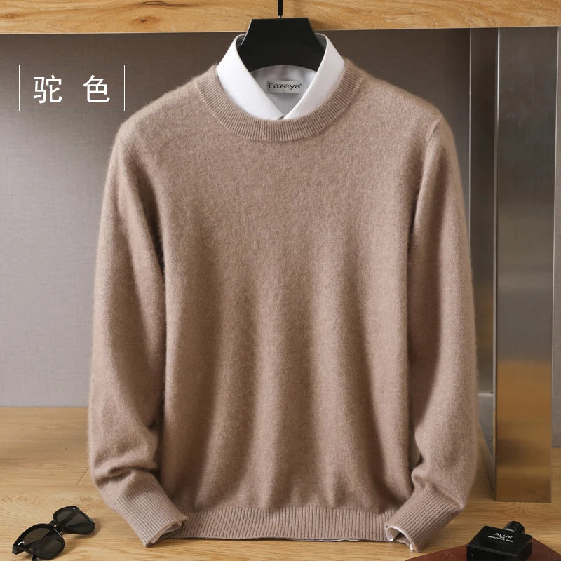 Cashmere Sweater O-Neck Pullovers Knit Sweater Autumn and Winter