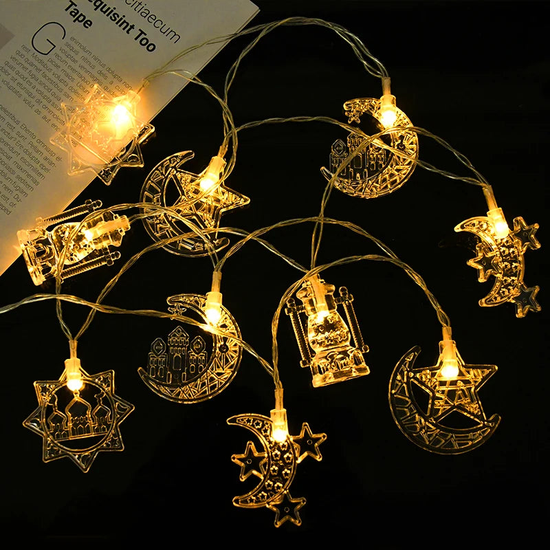 LED EID Mubarak String Lights Islam Muslim