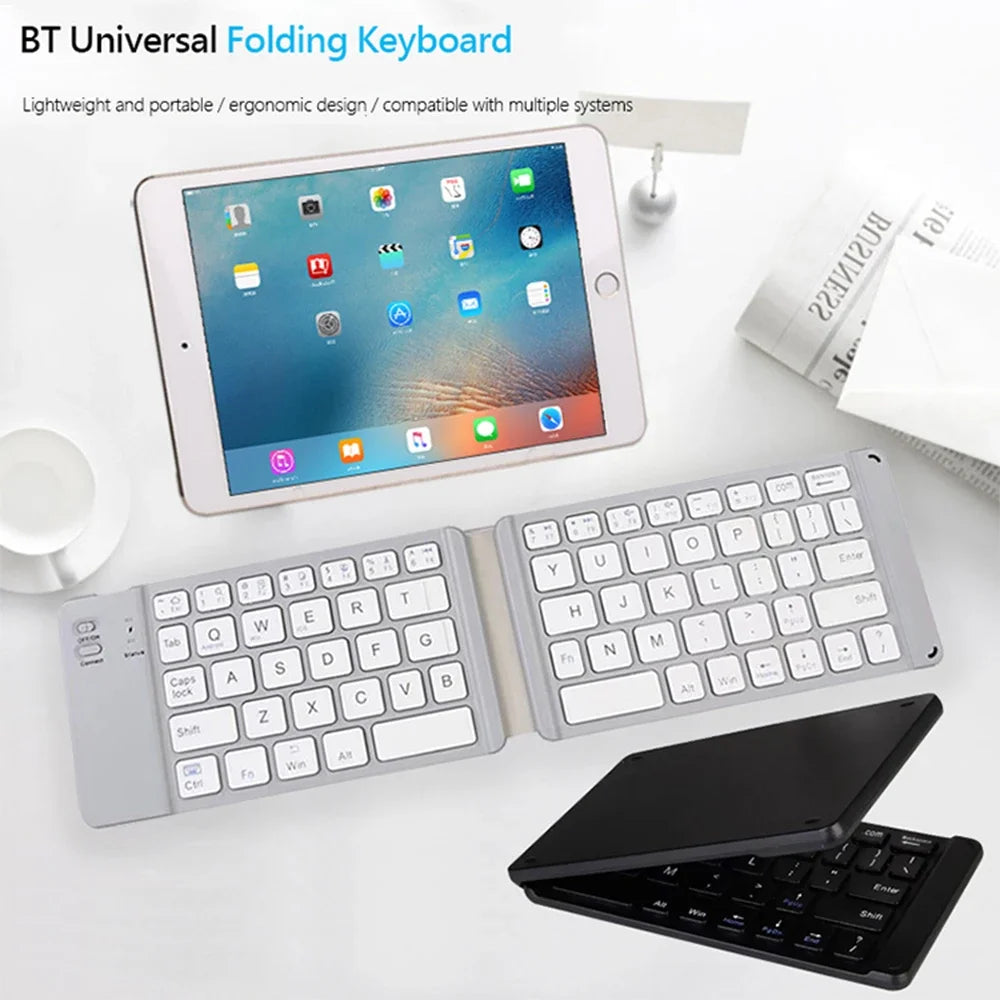 Dormin Folding Bluetooth Keyboard Wireless Silent Ipad Mobile Phone Tablet Universal Notebook Compact Portable and Comfortable