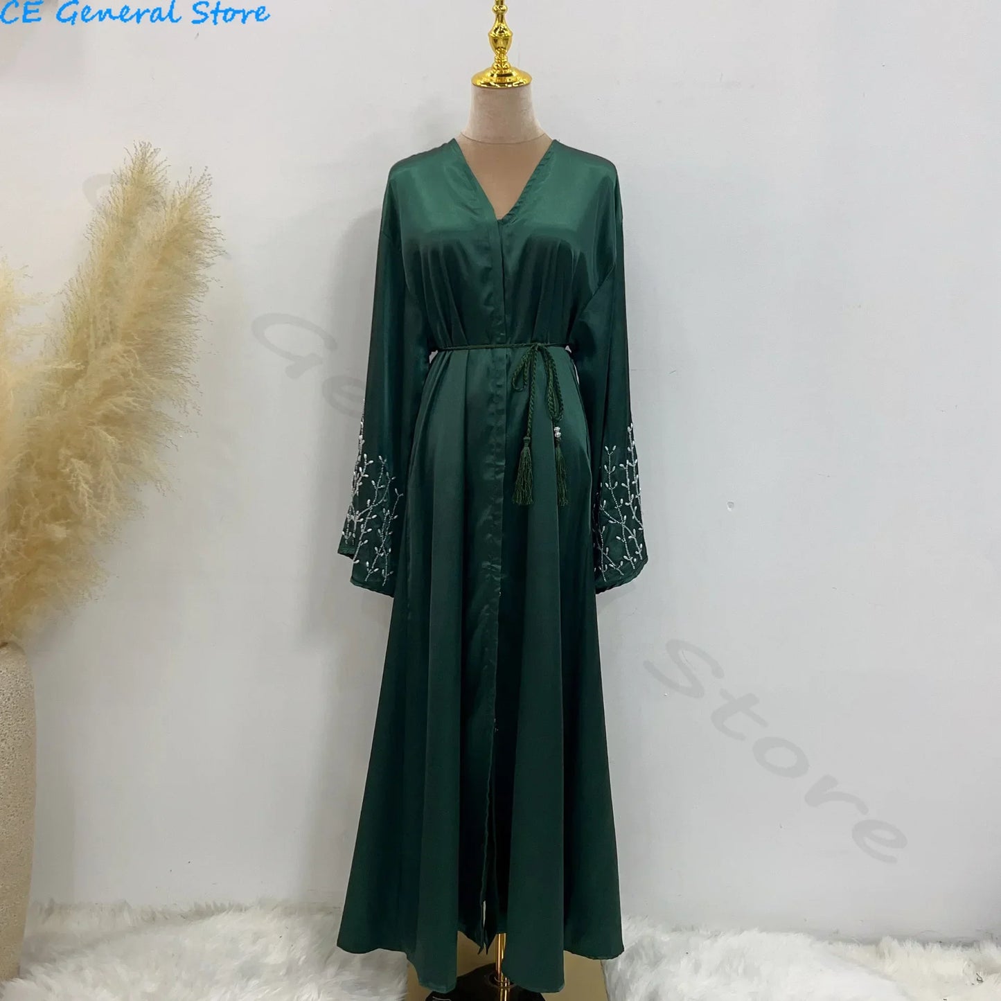 Summer Open Abaya Kimono , Dubai Party Kaftan