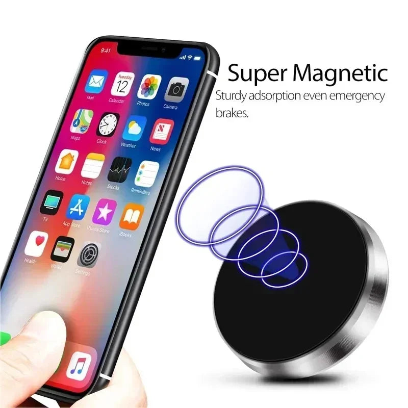 Universal Magnetic Car Phone Holder Magnet Mount Bracket Stick on Car Dashboard Wall All Mobile Phone For iPhone Xiaomi Samsung