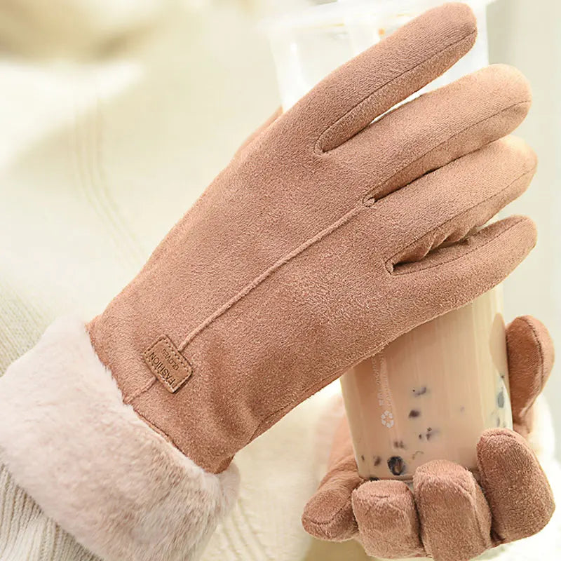 Winter Cute Furry Warm Gloves