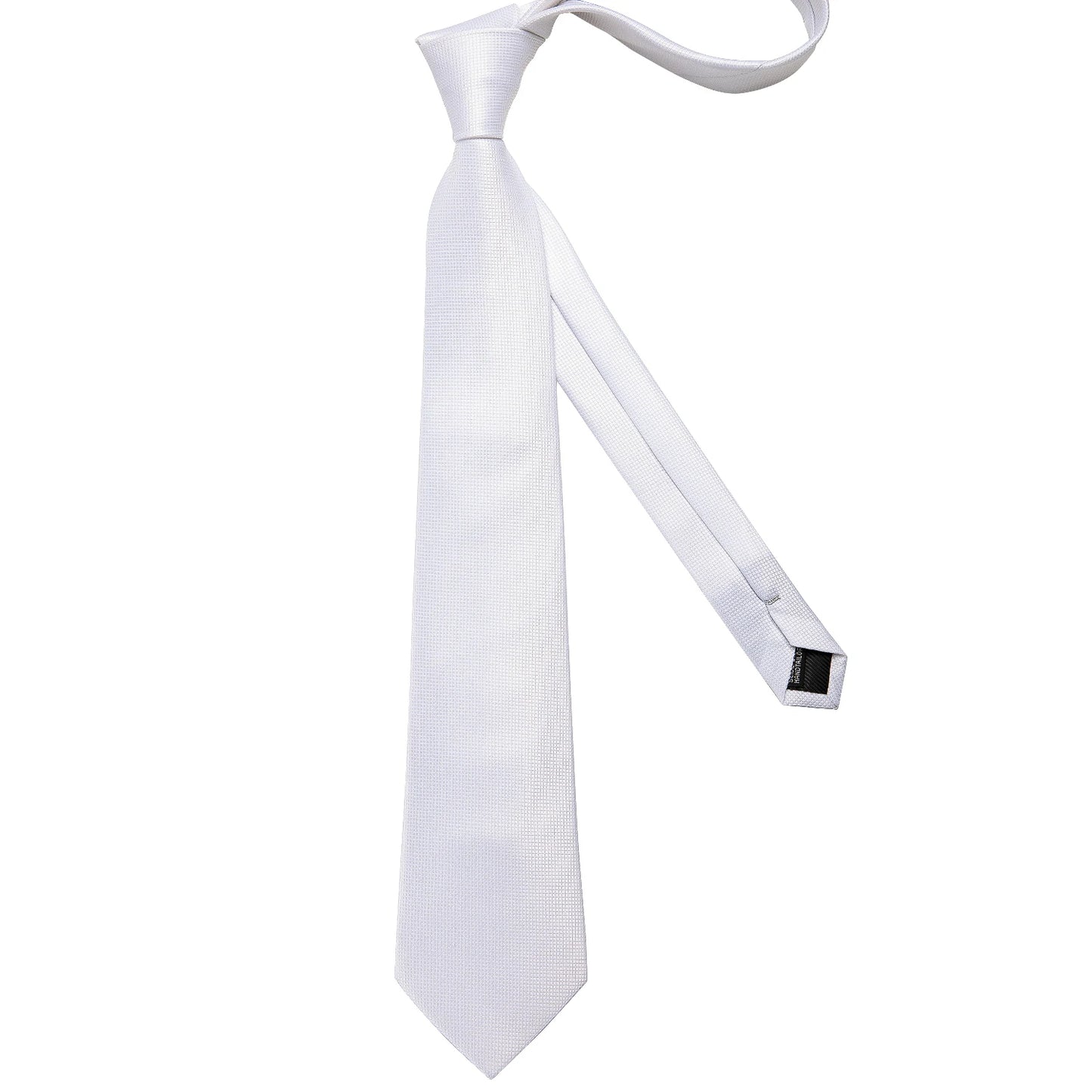 Solid White Polyester Ties for Men