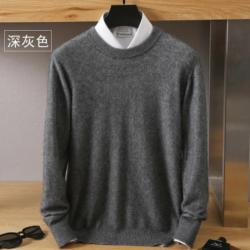 Cashmere Sweater O-Neck Pullovers Knit Sweater Autumn and Winter