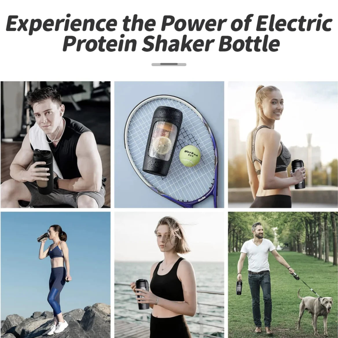 650ml USB Electric Portable Whey Protein  Shaker bottle  Fully Automatic Stirring Cup Rechargeable  Gym  BA Free Cocktail Blend