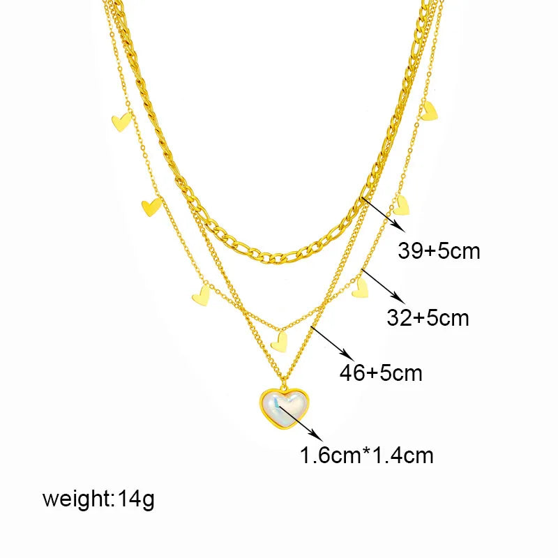 DIEYURO 316L Stainless Steel Butterfly Moon Lock Blue Eyes Pendant Necklace For Women New Multilayer Choker Chain Jewelry Gifts