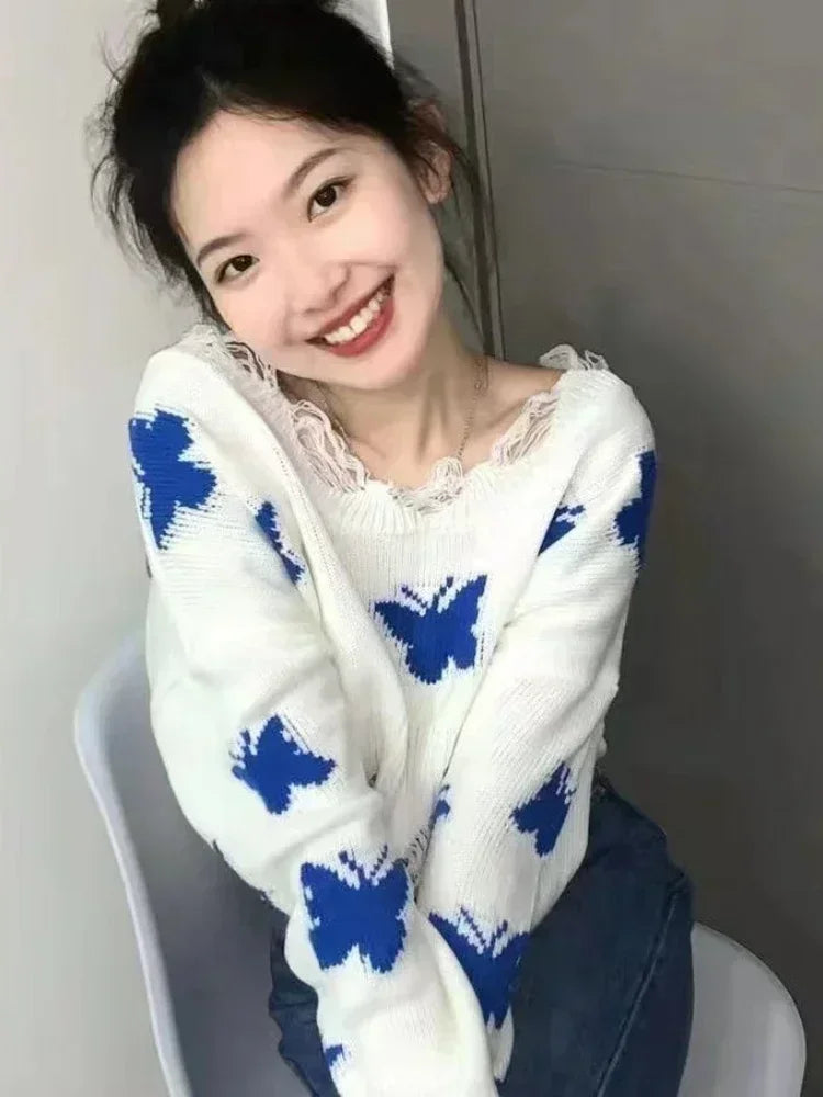 Butterfly Knitted Sweater