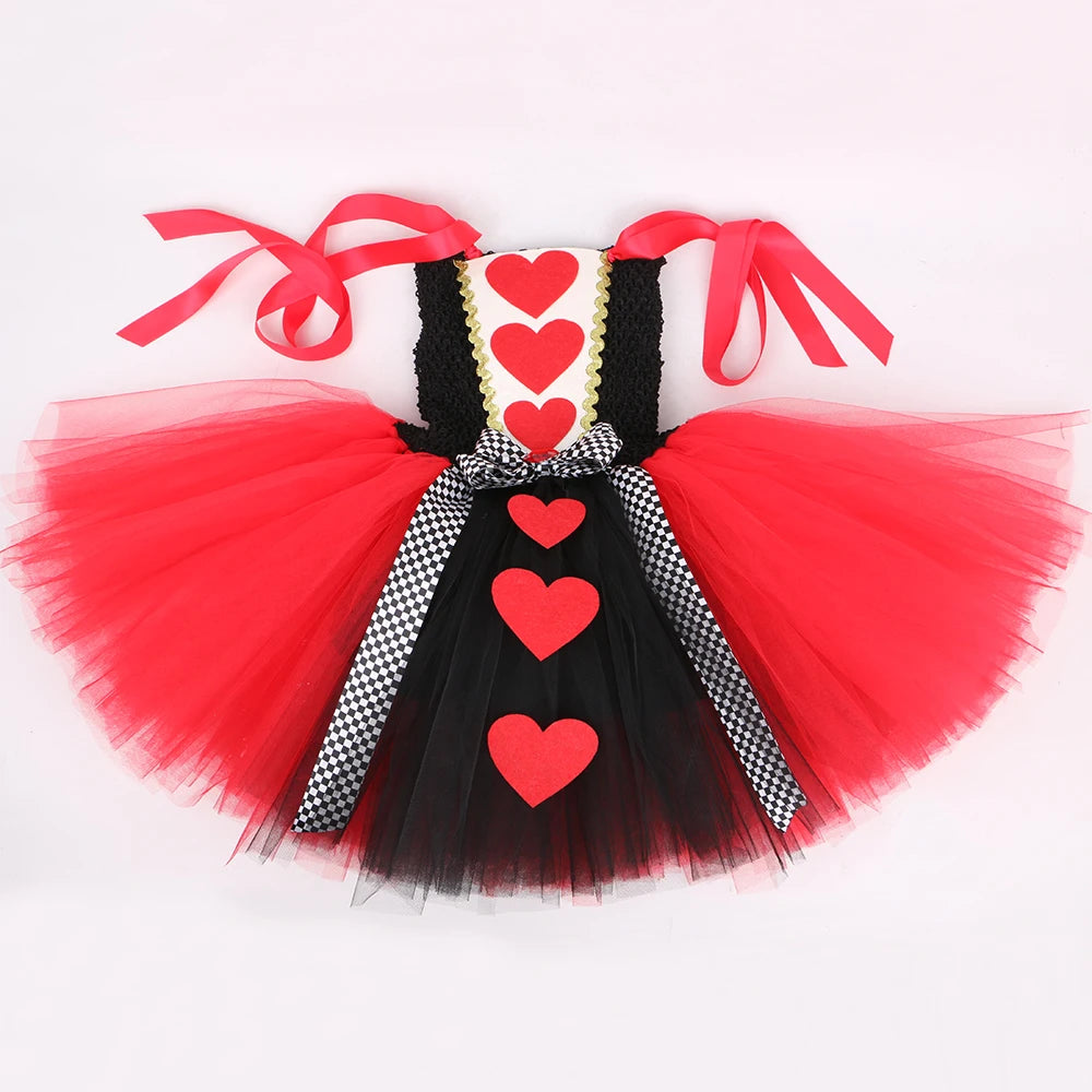 Queen of Hearts Costume Girl Carnival Party