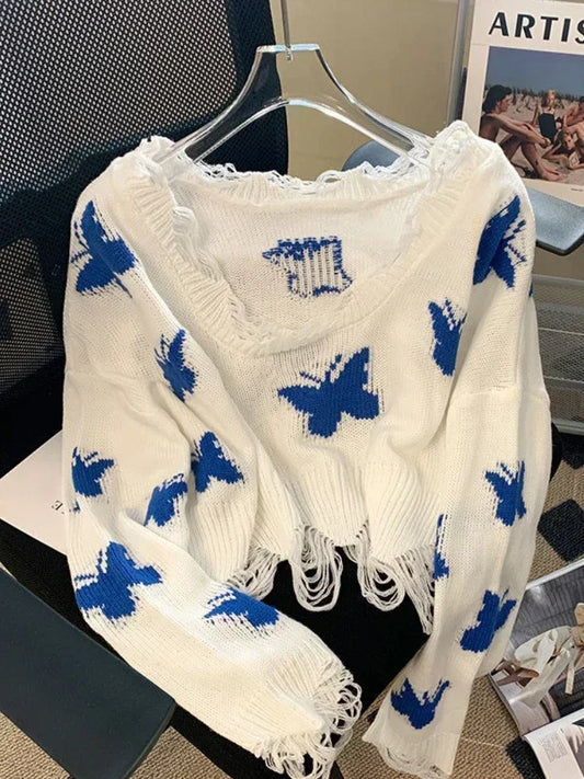 Butterfly Knitted Sweater