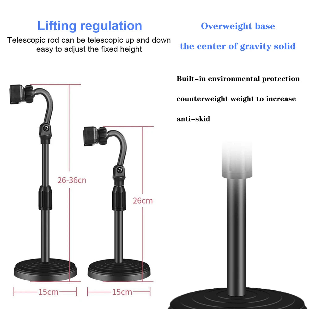 Portable Mini Lightweight Tripod Adjustable Stand Selfie Stick Universal Mobile Phone Holder Clip Smartphone Tripod for Phone