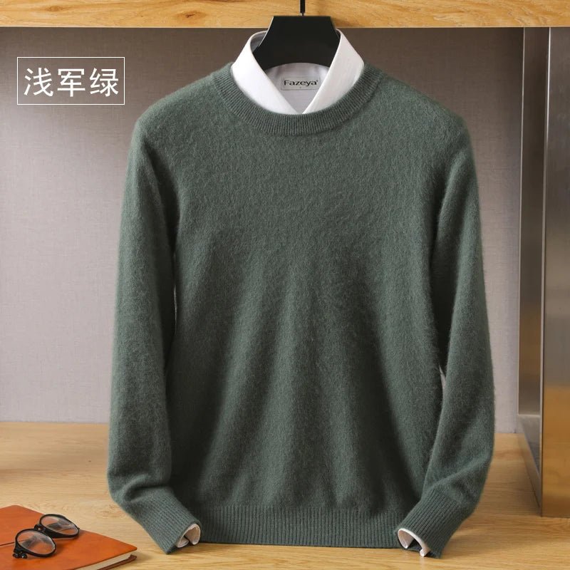 Cashmere Sweater O-Neck Pullovers Knit Sweater Autumn and Winter