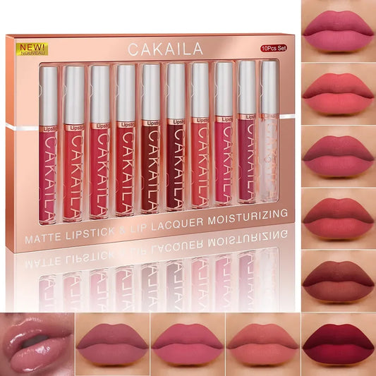 Lipstick Set Matte Waterproof Long lasting Cosmetics