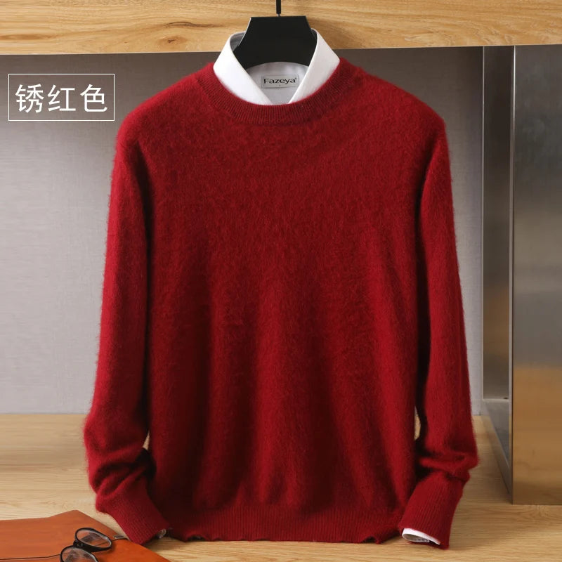 Cashmere Sweater O-Neck Pullovers Knit Sweater Autumn and Winter