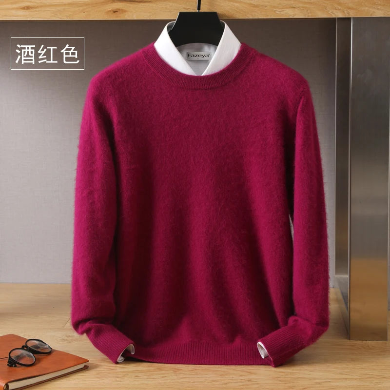 Cashmere Sweater O-Neck Pullovers Knit Sweater Autumn and Winter