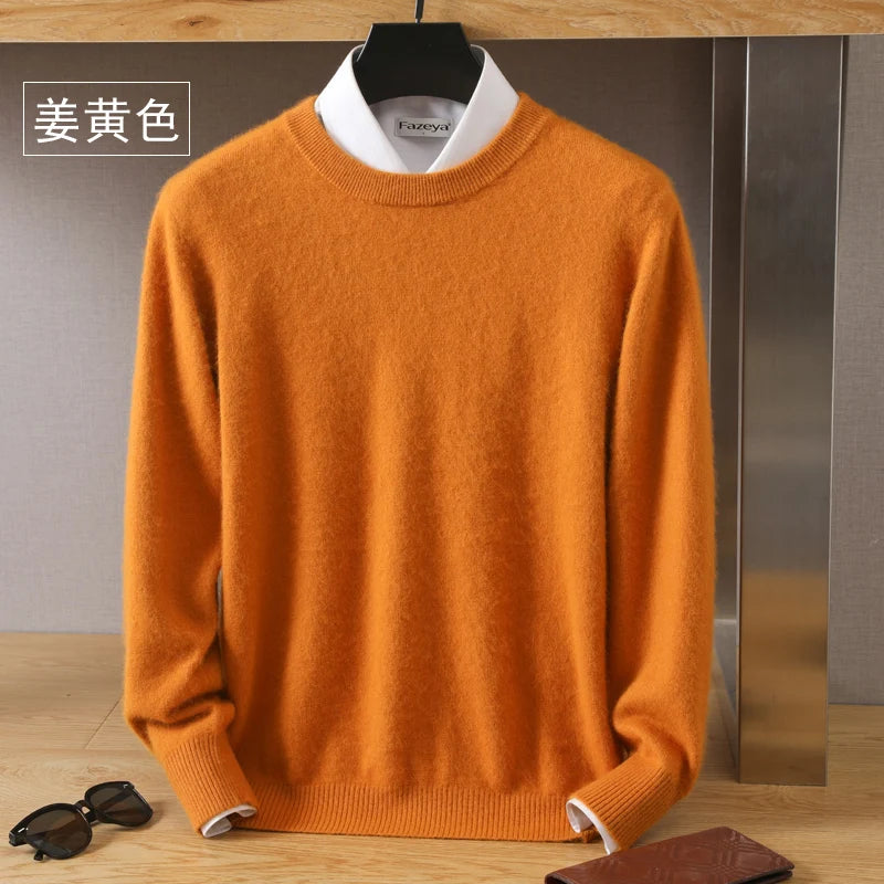 Cashmere Sweater O-Neck Pullovers Knit Sweater Autumn and Winter