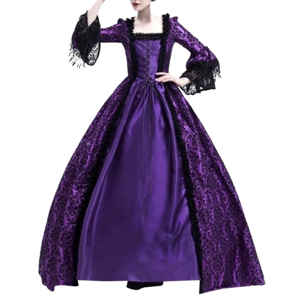 Women's Court Dress , Maxi Dress Halloween Costume