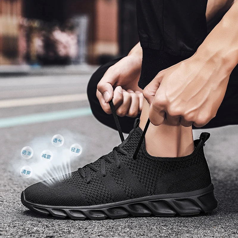 Men's casual sports shoes, breathable summer light sneakers