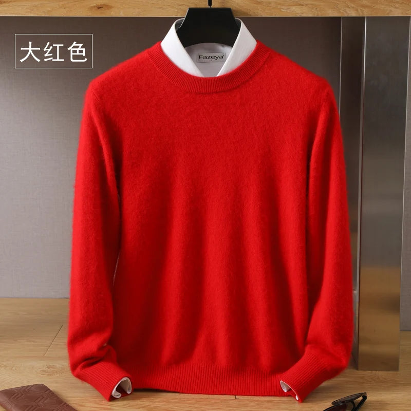 Cashmere Sweater O-Neck Pullovers Knit Sweater Autumn and Winter