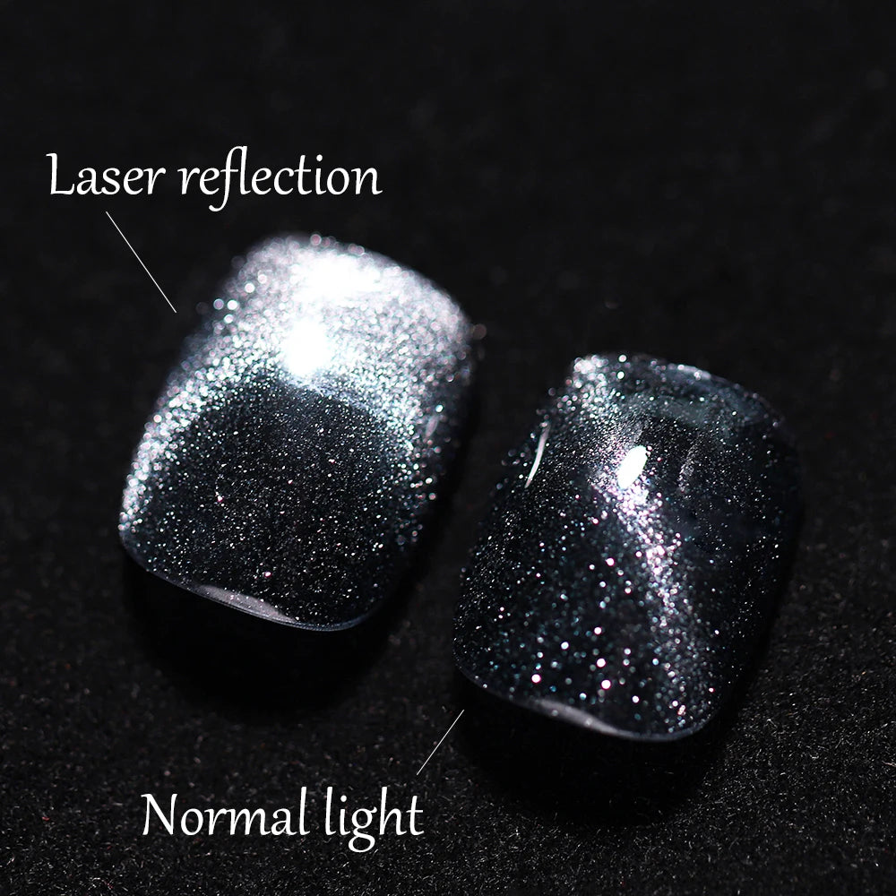 Vendeeni 9 Colors/Set Glitter Broken Diamond Cat Eye Gel Nail Polish Magnetic UV LED Gel Varnish Laser Flash Cat Eye Gel Lacquer