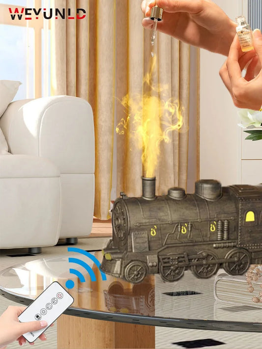 Train Diffuser Ultrasonic Aromatherapy Mist Maker Fragrance Essential Oil Aroma