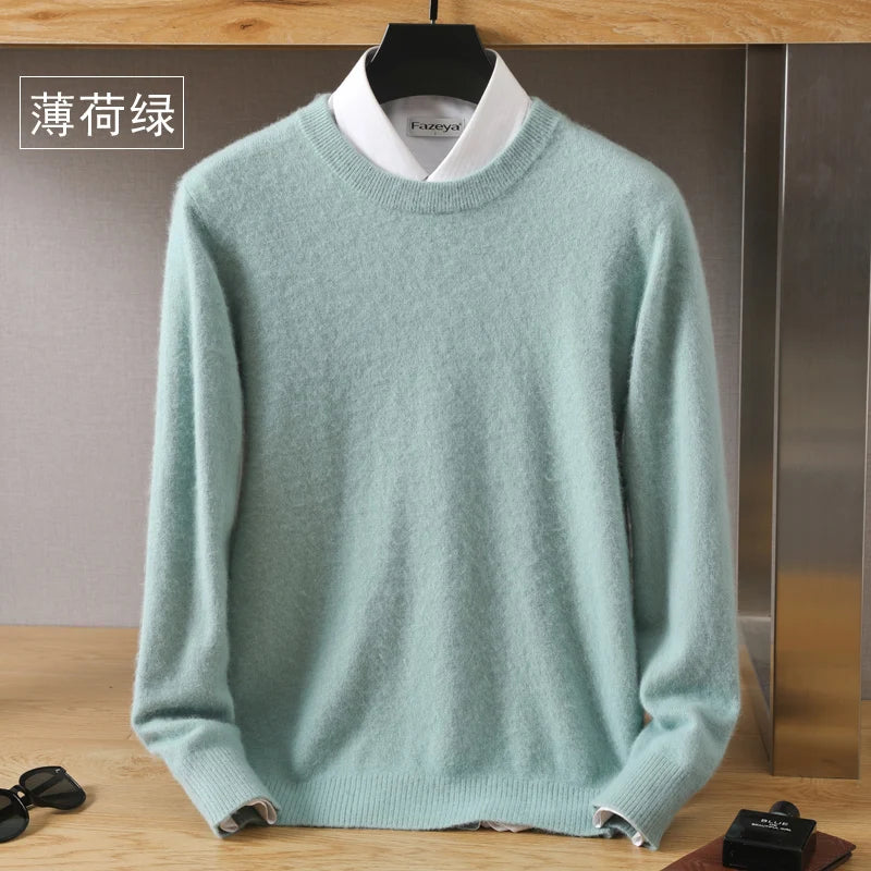 Cashmere Sweater O-Neck Pullovers Knit Sweater Autumn and Winter