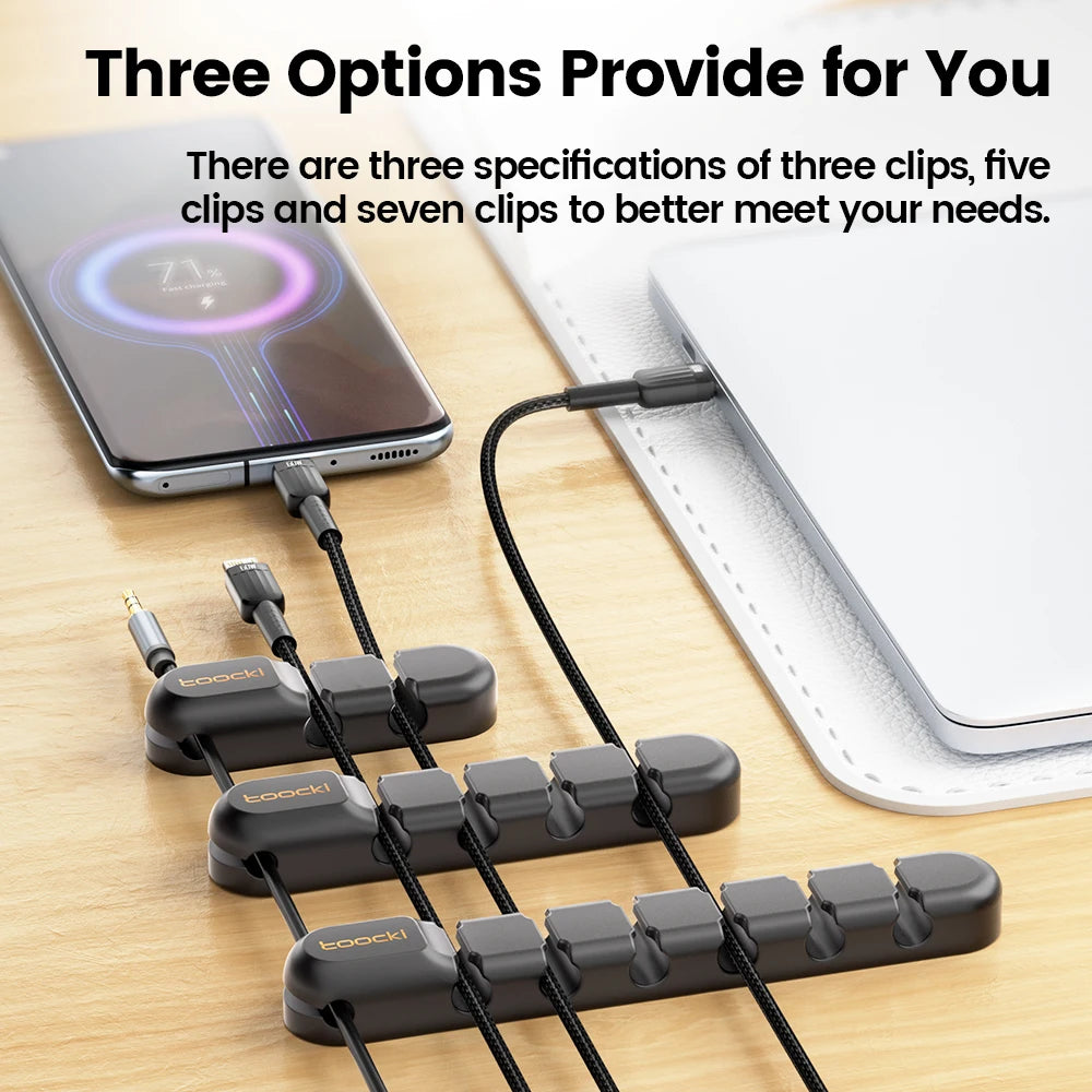 Flexible Wire Management Clips For Cable Clearance Cord Protector For Chargers