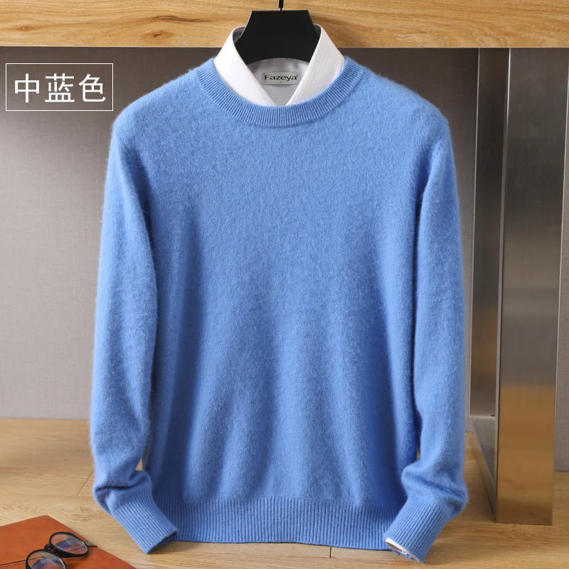 Cashmere Sweater O-Neck Pullovers Knit Sweater Autumn and Winter