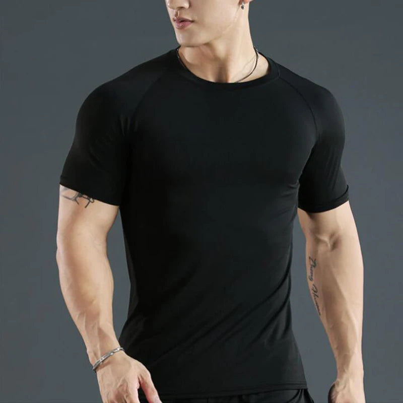 Tight Short Sleeve T-shirt Training t-shirts for Gym