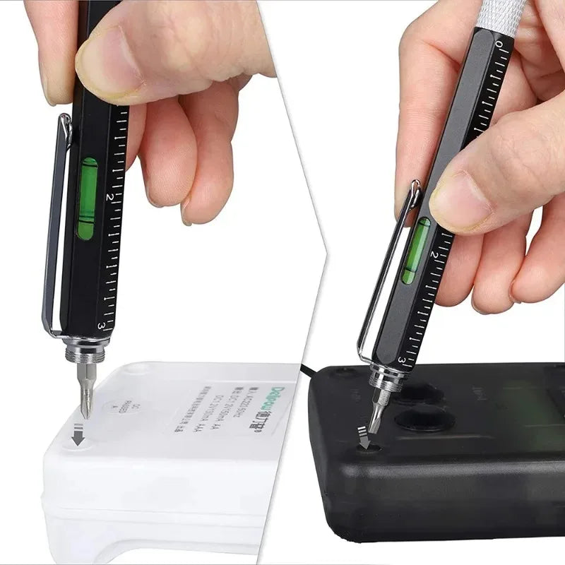 Capacitive Pen with Screwdriver Scale Level Pens Gadgets Construction Tools