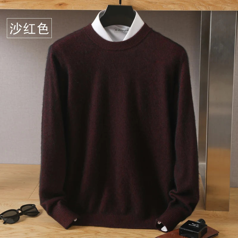 Cashmere Sweater O-Neck Pullovers Knit Sweater Autumn and Winter