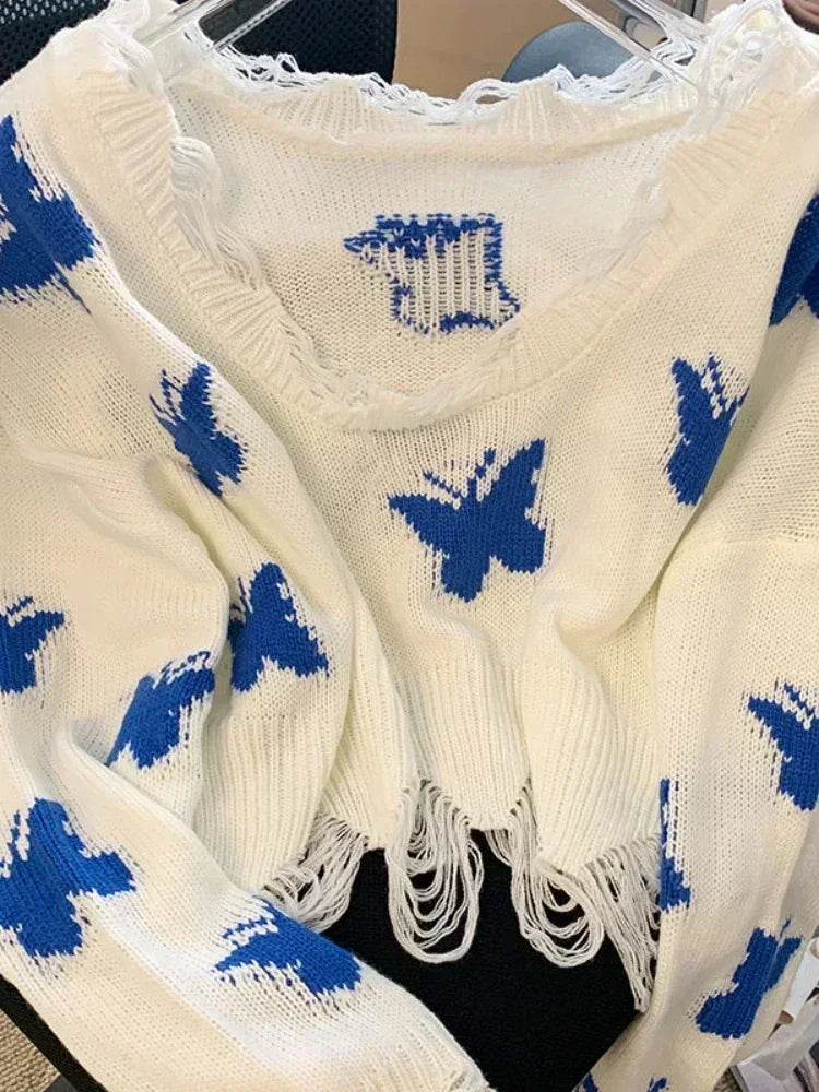 Butterfly Knitted Sweater