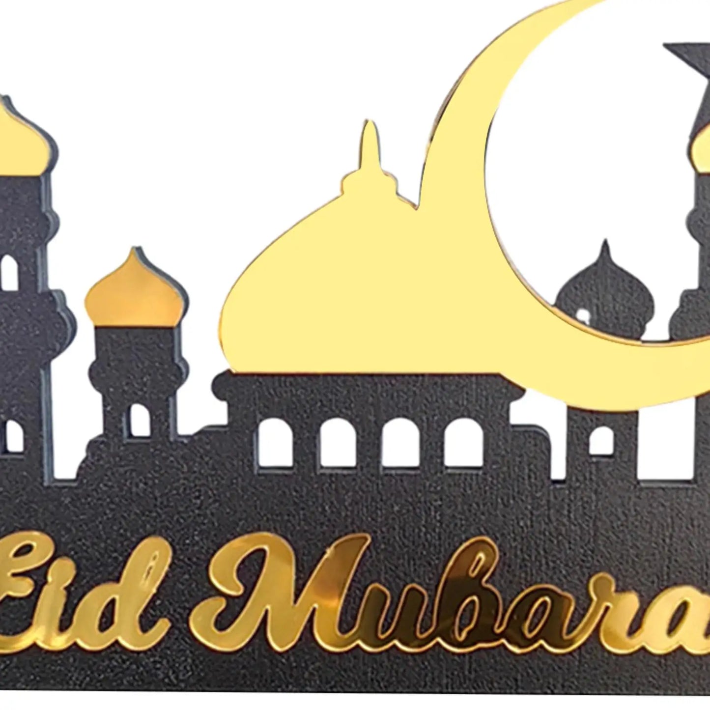 Eid Mubarak Tabletop Ornament Wooden Acrylic