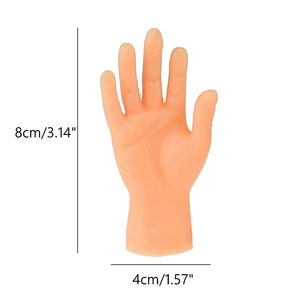 1pair Cartoon Funny Finger Hands Creative Finger Toys Small Hand Model Halloween Gift Toys Hand Finger Puppets