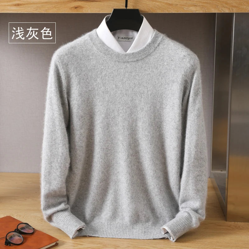 Cashmere Sweater O-Neck Pullovers Knit Sweater Autumn and Winter