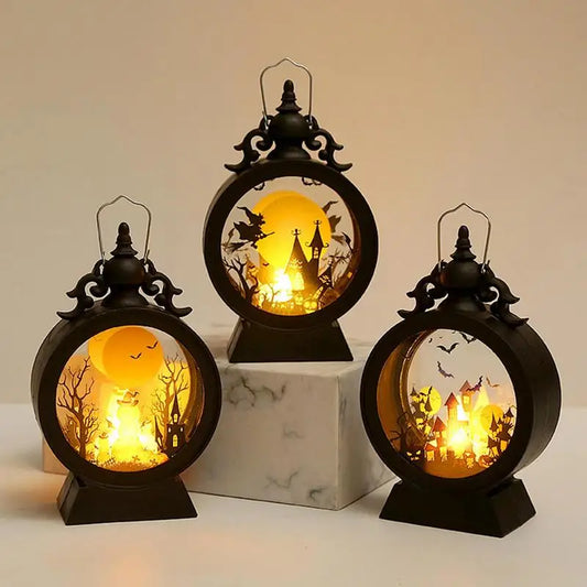 Halloween Lantern Witch Pumpkin LED Light