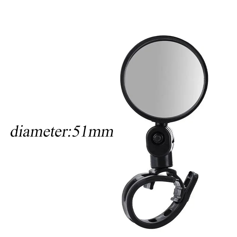 Bicycle Rearview Mirror 360 Degree Rotation Convex Mirror Handlebar Mount Cycling Bike Rear View Mirrors Bicycle Accessories